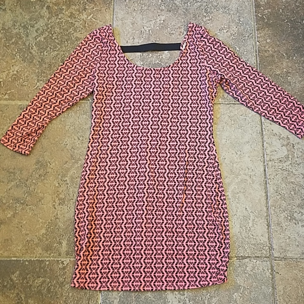Pink & Black Dress